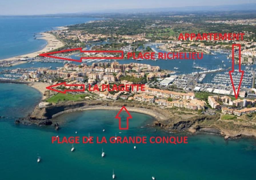 Апартаменти Cap D'Agde 300M Plage Du Mole,Vue Port,Parking,Lave Linge,Piscine Екстер'єр фото